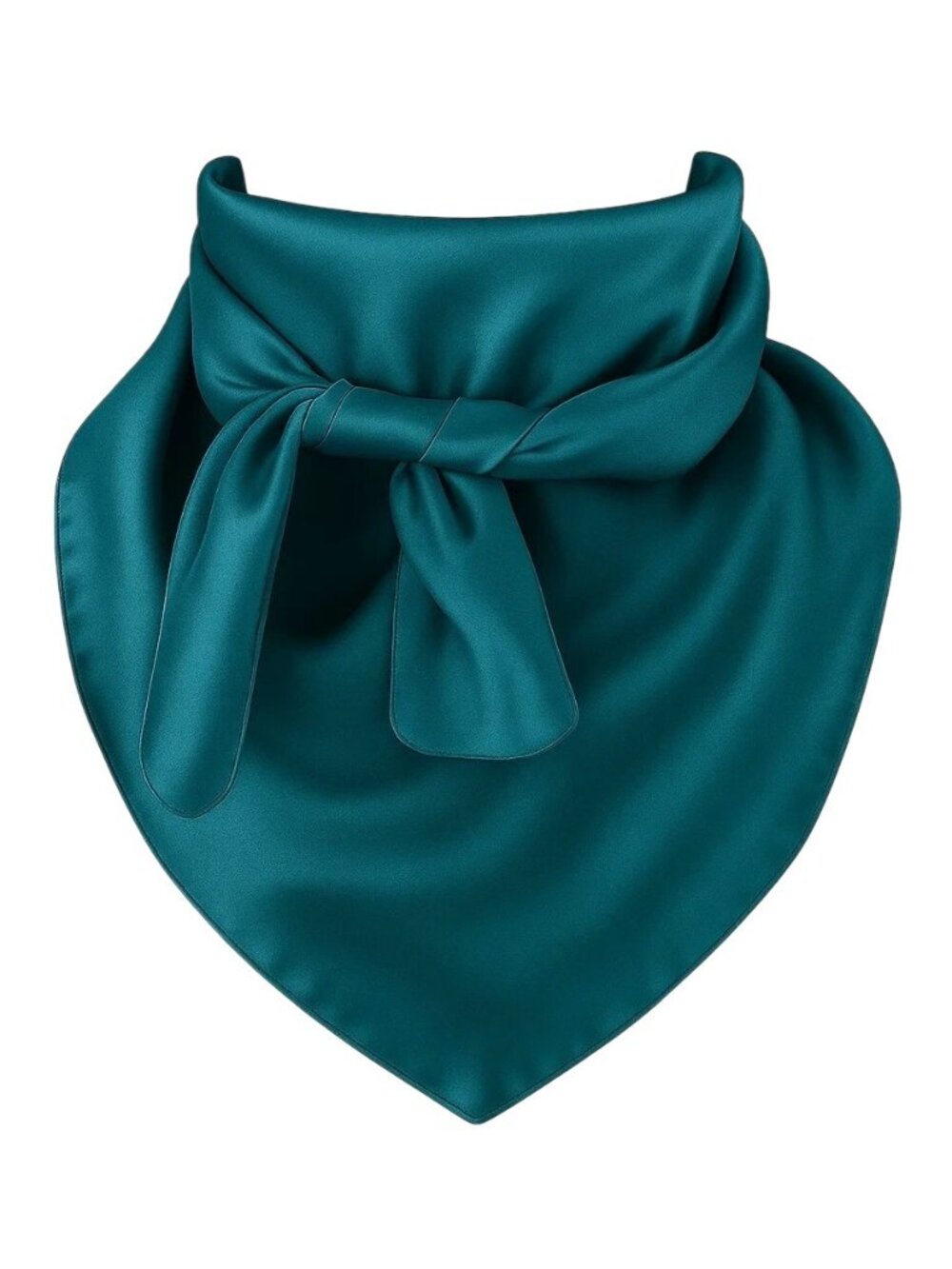 Teal Wild Rag Scarf 35x35" Satin Western Cowgirl Cowboy Bandana